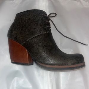 Kork-Ease Leather Heeled Boots